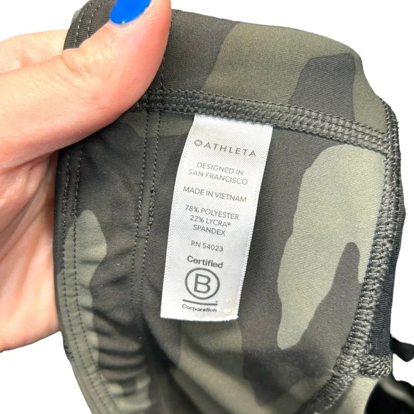 Athleta Camo Contender 7/8 Tight Olive Green Size Small - Picture 10 of 11